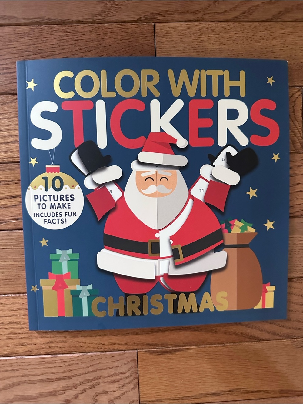 New Color with stickers Christmas stickers book